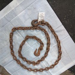 1/2" Chain With 2 Hooks 11' Long 