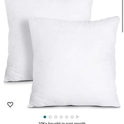 Utopia Bedding Throw Pillows Insert (Pack of 2, White) - 20 x 20 Inches Bed and Couch Pillows - Indoor Decorative Pillows