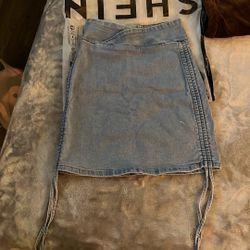 High Wasted Denim Skirt