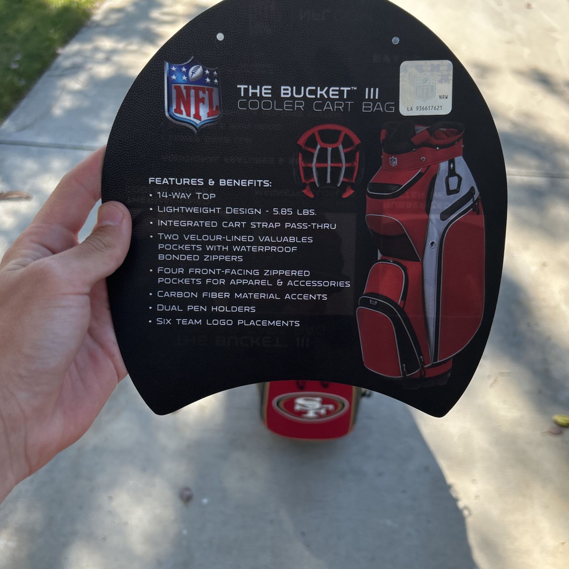 San Francisco 49ers Bucket III Cooler Cart Bag