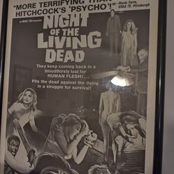 Original 1968 movie poster Night of the living dead