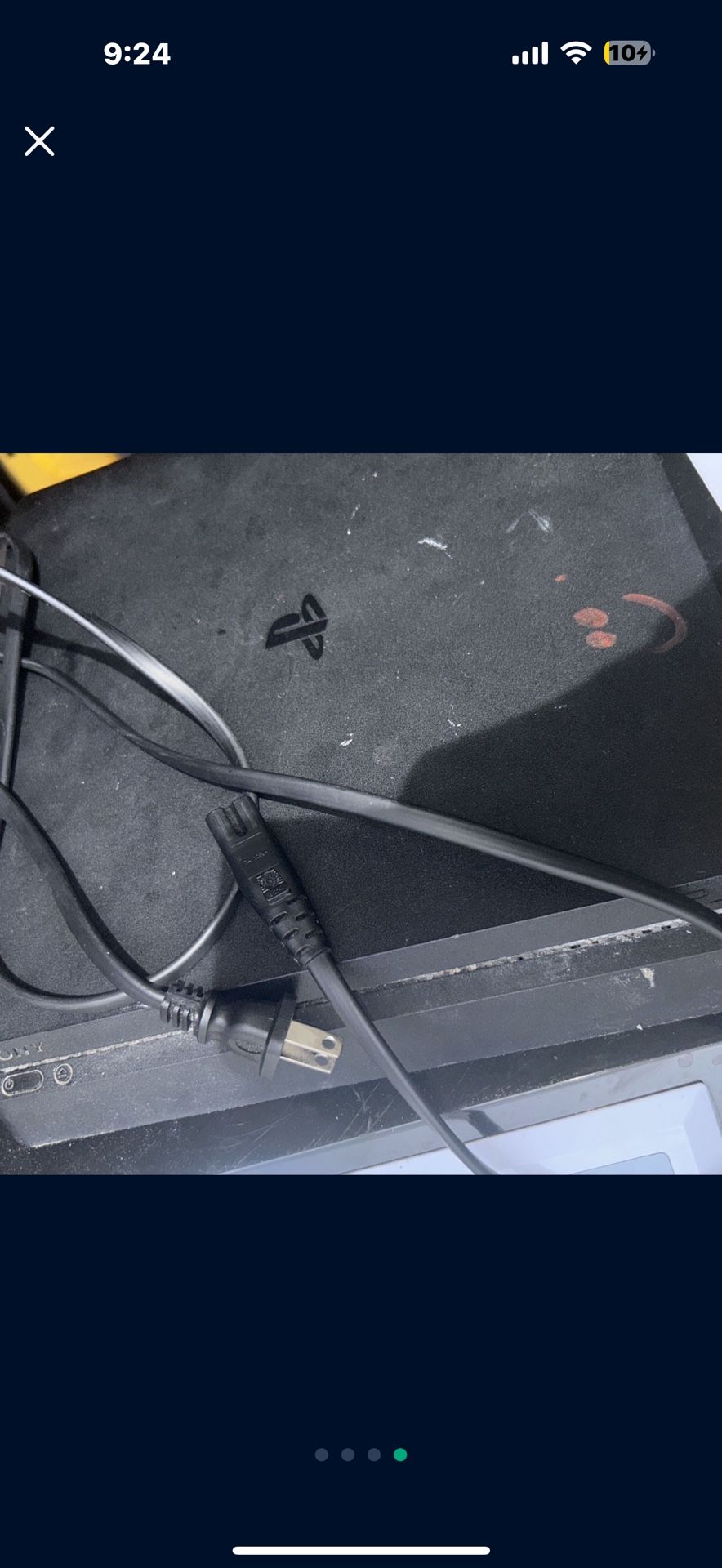 PS4 Original Only Cable To Power On
