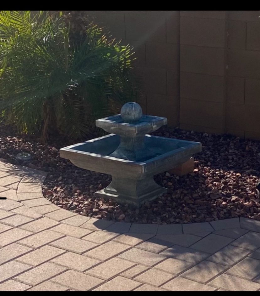 Outdoor Lighted Fountain