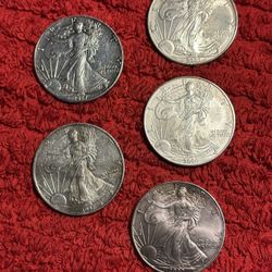 Silver Coins Make Offer Please Look At Condition Of Each Coin Thanks 
