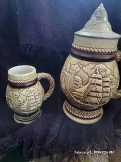 Avon Beer Stein And Matching Lil Mug