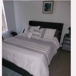 Queen Grey Headboard 