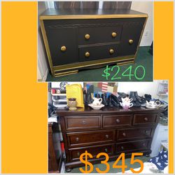 2 dressers sold separately or will make a deal for both together - 2 cajoneras se venden por separado -  $345-(very firm on price ) Beautiful dark bro
