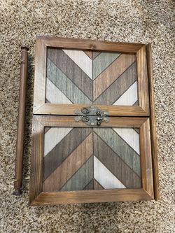 Rustic Wooden Jewelry Organizer