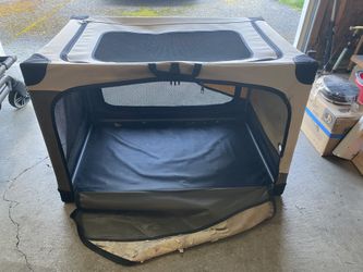 Dog Car Crate with Kong Crate Pad