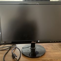 Two Computer Monitors, Mouse, Keyboard