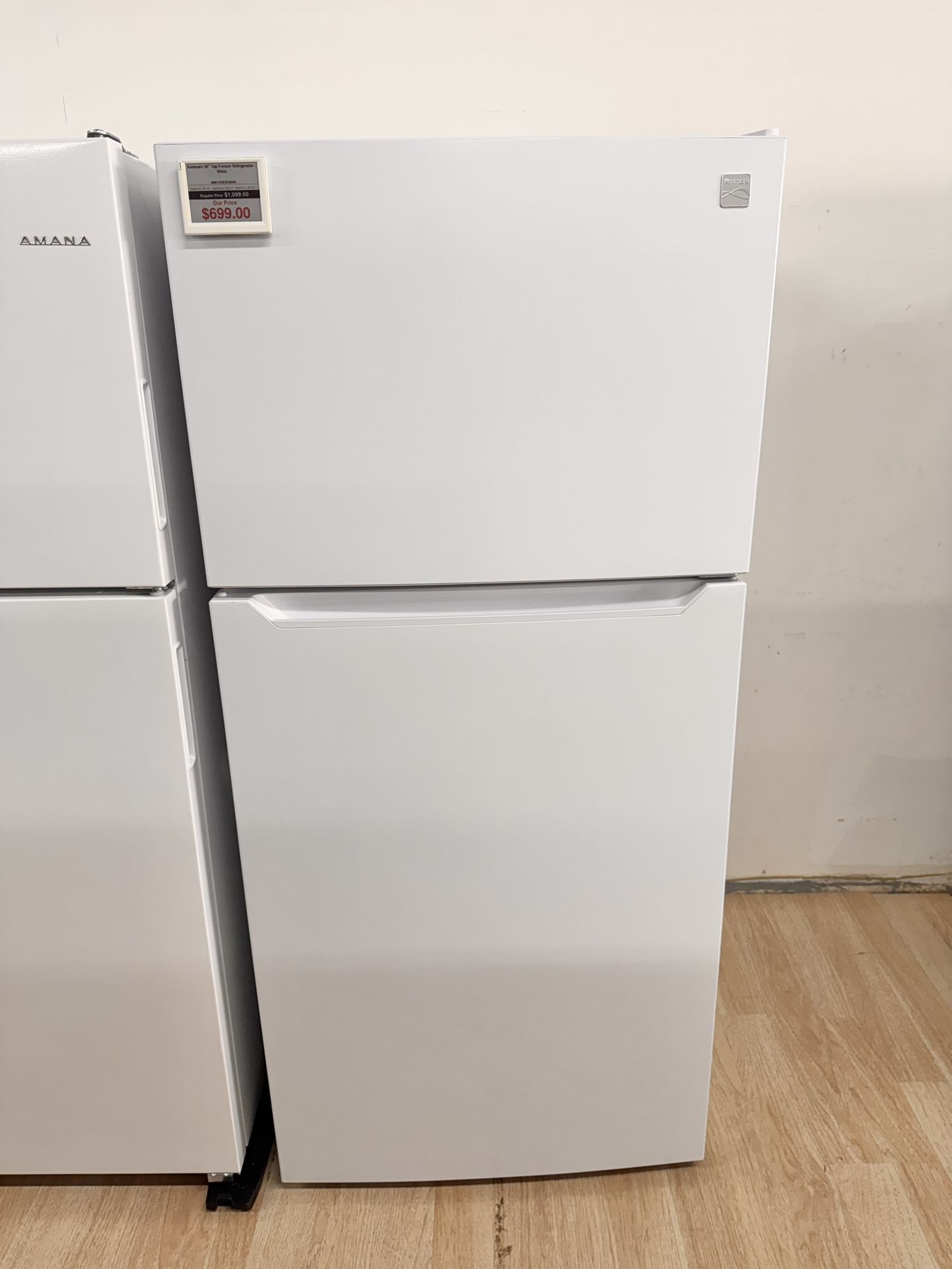 Brand-New Kenmore 30" Top Freezer Refrigerator - White