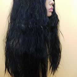 Long Black Wavy Wig