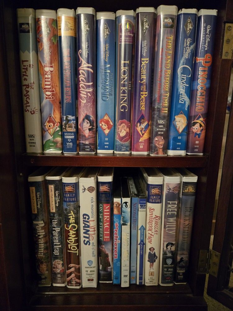 DVDs & VHS sets.