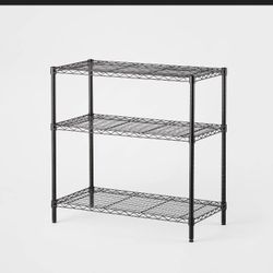 3 And 5 Tier Black Metal Wire  Shelfs