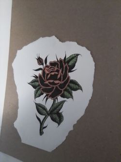 Colored rose