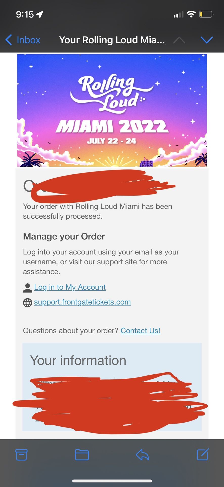 Rolling loud GA Tickets