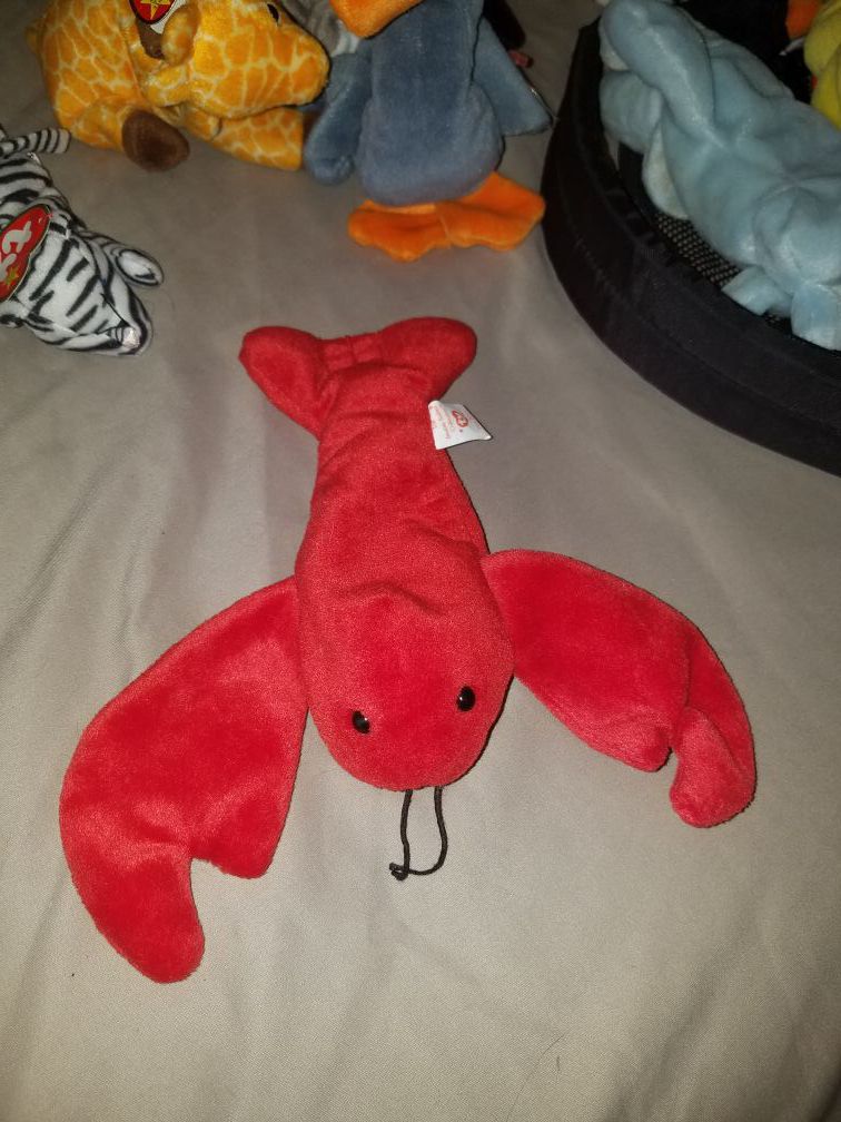 Pinchers the lobster. Genuine TY 1993 beanie baby. Price negotiable.