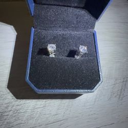Diamond Moissanite Stud Earrings 5mm