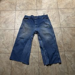 Custom Blue Denim Distressed 