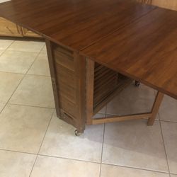 Convertible Table With 4 Chairs SOLID WOOD