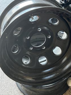 Pair Of Steel Wheels 5x5.5
