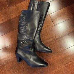 Aqua protect Knee High Boots - Wide