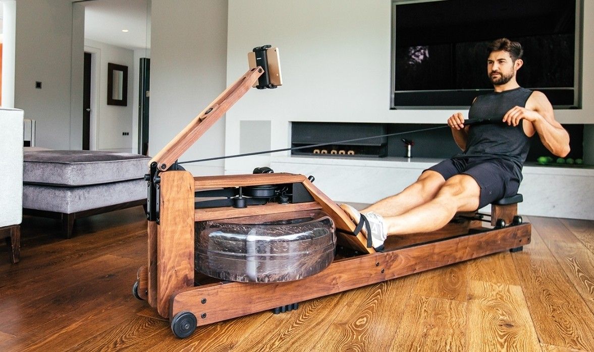 Like-New Rowing Machine - WOOD: Dark Walnut - WaterRower Classic Rowing Machine - S4 Performance Monitor