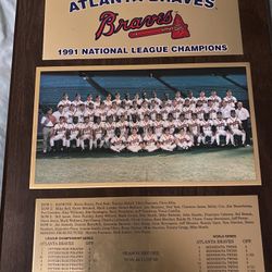 Atlanta Braves 1991 Championship Picture Frame