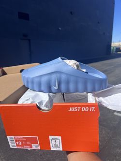 Nike Mind 001 Slide Work Blue Hydrogen Blue Men's Size 13 Brand New