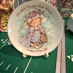 Cherished moments Mothers Day Plate 