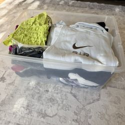 Box of women’s clothing