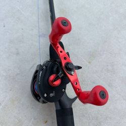 Abu Garcia Black Max baitcasting reel paired with a Classic Speed Stick fishing rod