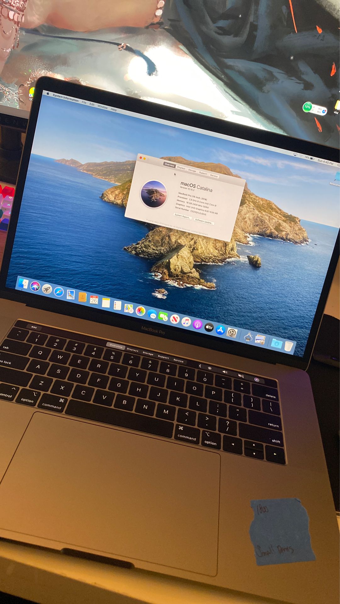 2018 MacBook pro.