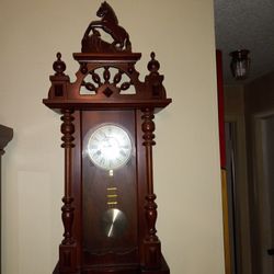 Wood Horse Wall Clock