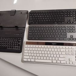 3 Full Size Wireless Keyboards And Mini Wireless Keyboard 