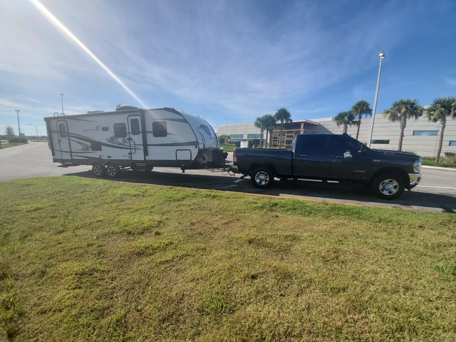 Need to park and store a 30 foot travel trailer/RV