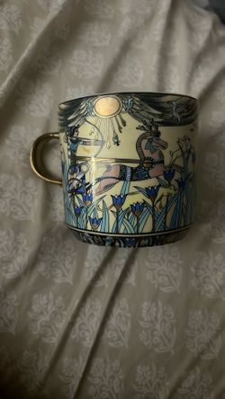 Antique Fine Porcelain Egyptian Cup Signed From The 20Th Century In Very Good Condition
