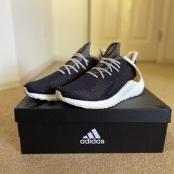 Adidas AlphaBoost G28580 Running Shoes Blue Gold Mens Size 10.5