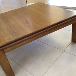 38” Oak Coffee Table / Living Room Tables