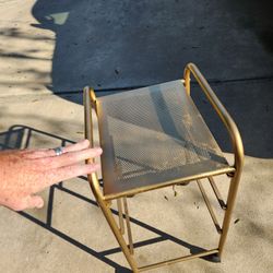 27" tall nice metal plant stand on wheels 