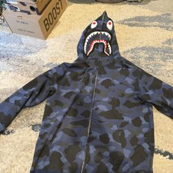 Blue Camo Bape Zip Up 