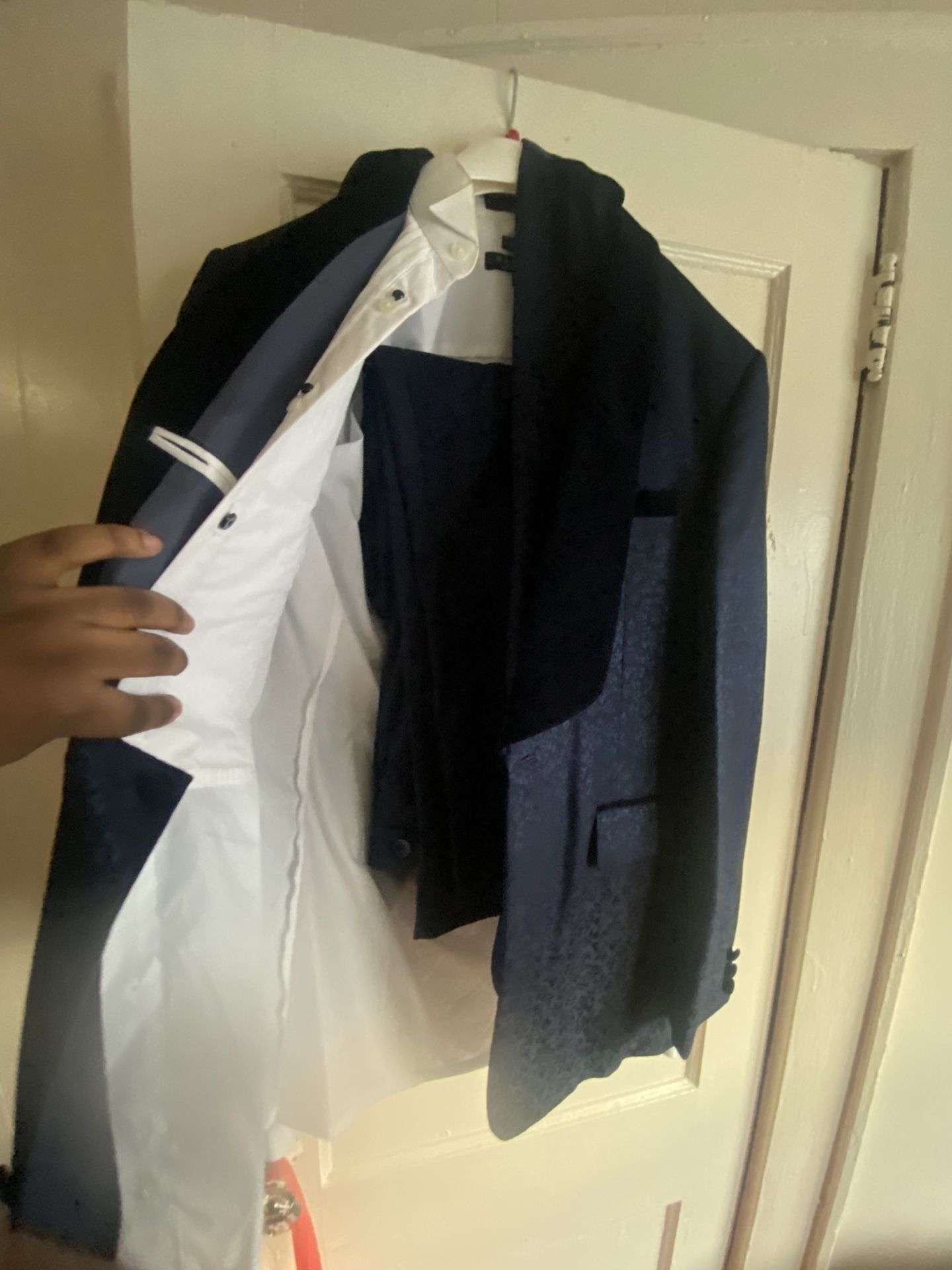 Blue Pattern Formal Suit