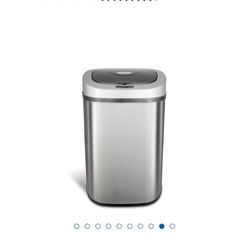 Nine Stars Sensor No Touch/Auto Trash Can, Stainless Steel (21.1 gal)