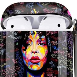 Fashion girl Airpod Hard Case Protective Cover Portable & Shockproof With Carabiner. Airpod Case Protective Hard Case Cover Portable & Shockproof Wome