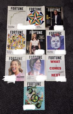 lot of 10 Fortune Magazine issues from both 2020 2021 and 2022