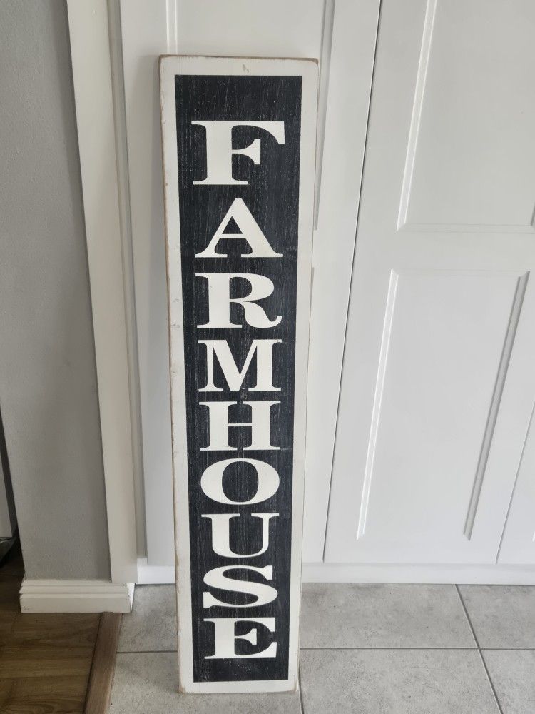 Rustic Farm House Sign With Hook