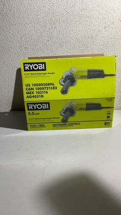 Ryobi AG4031G 4-1/2" Barrel Grip Angle Grinder
