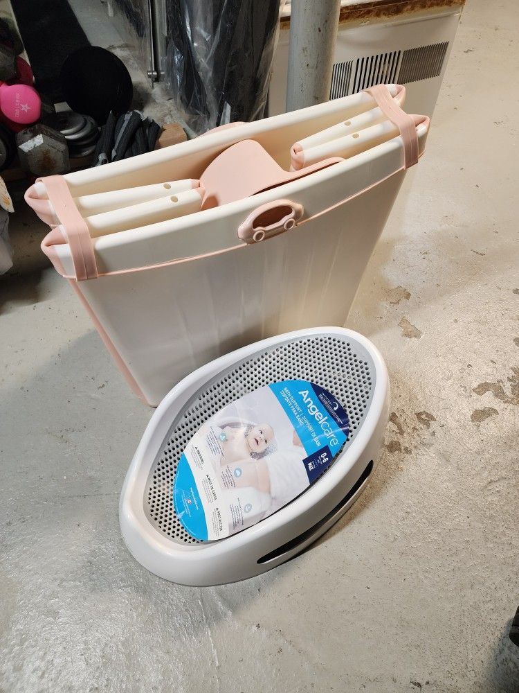 Foldable Baby Bathtub With Bath Support
