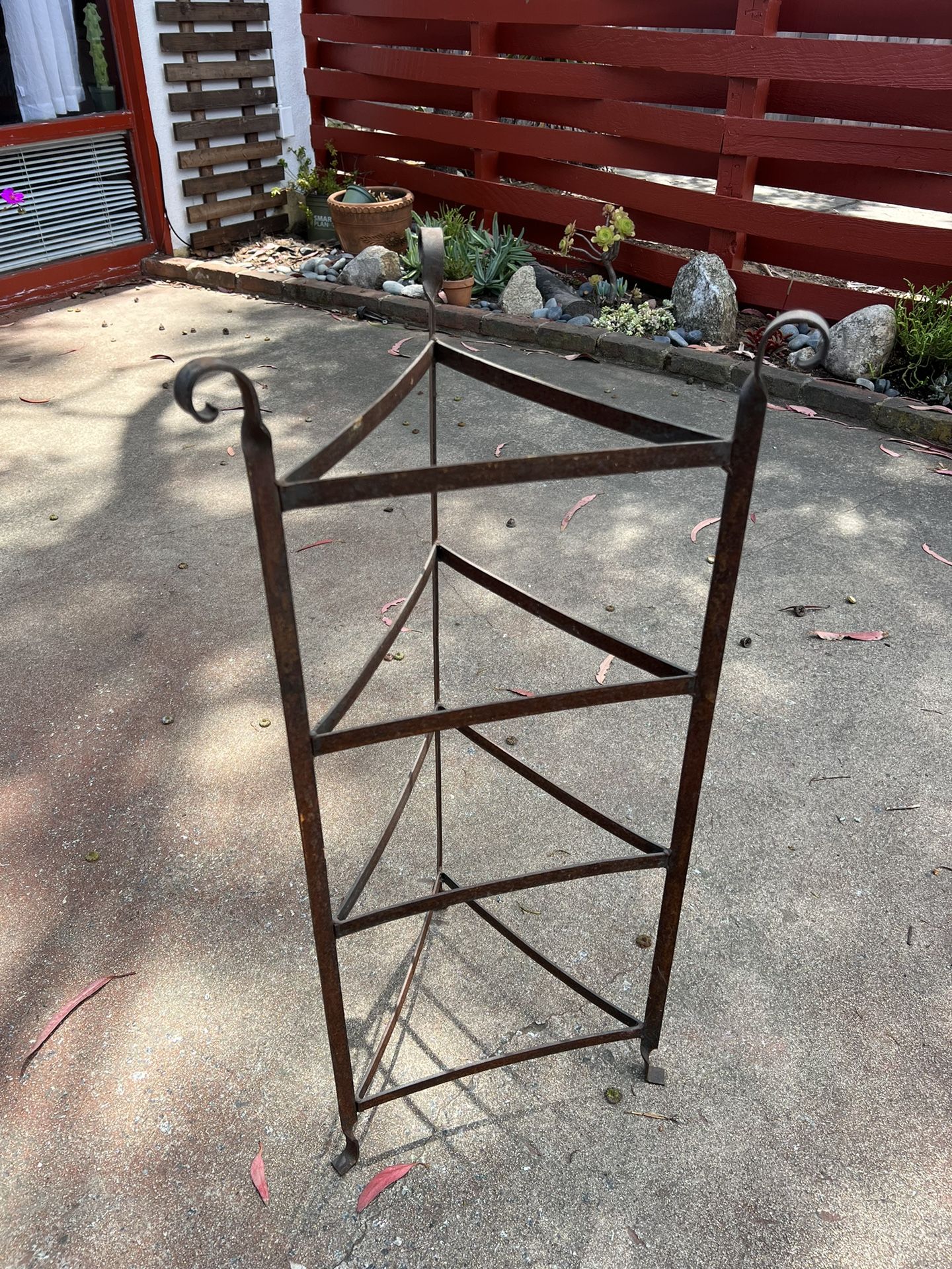 Antique Metal Plant Stand 