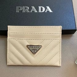 Prada Card Wallet For Both Men And Woman Unisex 